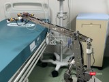 TP.HCM tiếp tục thực hiện khám chữa bệnh tại nhà cho người cao tuổi để chống dịch COVID-19 ảnh 3 Robot khử khuẩn tích cực làm việc tại BV Dã chiến Củ Chi