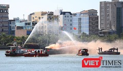 ​Sáng 26/7, Buổi diễn tập thực binh ứng phó cứu nạn, giảm nhẹ thiên tai trong khuôn chường tringh Đối tác Thái Bình Dương 2016 đã diễn ra tại Cảng Sông Hàn 