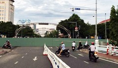 Nút giao giao thông Trần Phú-Lê Duẩn bị chặn mà không báo trước