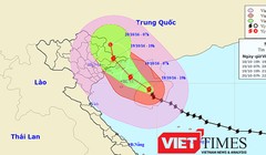 Hồi 19h ngày 18/10, bão số 7 đã đổ bộ vào đất liền đảo Hải Nam (Trung Quốc ) và sức gió giật giảm xuống còn cấp 14.