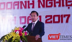 Ông Nguyễn Xuân Anh, Bí thư Thành ủy Đà Nẵng phát biểu tại Lễ tôn vinh những doanh nghiệp tiêu biểu, xuất sắc nhân kỷ niệm 20 Đà Nẵng trực thuộc Trung ương vừa diễn ra chiều 10/2.