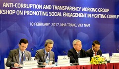 Sáng 18/2, phiên khai mạc phiên họp Nhóm công tác về Chống tham nhũng và Hội thảo thúc đẩy sự cam kết trong chống tham nhũng của APEC 2017 diễn ra tại Nha Trang với sự tham dự của các chuyên gia đến từ 21 nền kinh tế thành viên (ảnh Dân Trí)