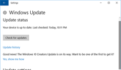 Chạy tiện ích Windows Update để tải và cài đặt các bản cập nhật cho hệ thống