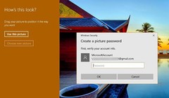 Ngoài việc sử dụng mật khẩu truyền thống, Windows 10 còn cho phép người dùng xác thực bằng hình ảnh