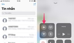 Bật Airplane mode (chế độ máy bay)  là một cách để sửa lỗi gửi tin nhắn trên iPhone