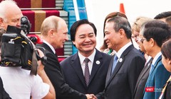 Bí thư Thành ủy Đà Nẵng Trương Quang Nghĩa tại buổi đón Tổng thống Nga Putin đến Đà Nẵng tham dự Tuần lễ cấp cao APEC 2017
