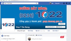 Tổng đài Đường dây nóng (0236)1022 của UBND TP Đà Nẵng đã chính thức lên mạng xã hội facebook để hỗ trợ người dân. Ảnh chụp màn hình: Hồ Xuân Mai