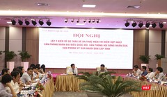 Sáng 27/7, tại Đà Nẵng, Văn phòng Quốc hội đã tổ chức Hội nghị lấy ý kiến về Dự thảo Đề án thực hiện thí điểm Hợp nhất Văn phòng đại biểu Quốc hội, Văn phòng HĐND và Văn phòng UBND cấp tỉnh, TP trực thuộc TƯ.