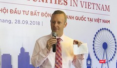 Tân Đại sứ Vương quốc Anh-Gareth Ward tại Việt Nam tại sự kiện giới thiệu cơ hội đầu tư BĐS Anh quốc ở Đà Nẵng