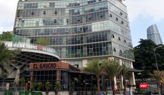 Hạng mục cảnh quan, mặt tiền tầng khối đế của dự án Khu phức hợp khách sạn Bạch Đằng (địa chỉ số 50 Bạch Đằng, phường Hải Châu 1, quận Hải Châu, TP Đà Nẵng) xây dựng không phép.