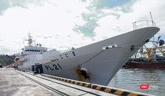 Tàu Kojima thuộc Lực lượng bảo vệ bờ biển Nhật Bản (Japan Coast Guard) tại cảng Tiên Sa.