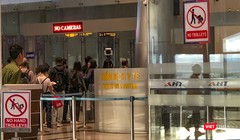 Thiết bị kiểm soát y tế, đo thân nhiệt tại Sân bay Quốc tế Đà Nẵng 