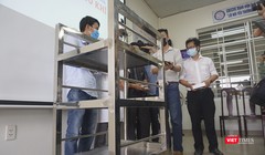 Robot “BK-AntiCovid” do ĐH Bách khoa Đà Nẵng chế tạo phục vụ công tác điều trị bệnh nhân mắc COVID-19 tại Bệnh viện Phụ sản - Nhi Đà Nẵng