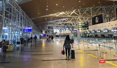 Một góc Sân bay quốc tế Đà Nẵng trong mùa dịch COVID-19