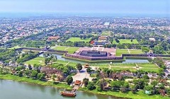Một góc TP huế nhìn từ trên cao (ảnh thuathienhue.gov.vn
