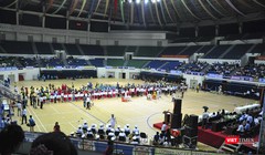 Phía bên trong cung thể thao Tiên Sơn