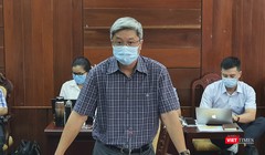 Thứ trưởng Bộ Y tế Nguyễn Trường Sơn tại buổi làm việc với Ban Chỉ đạo phòng, chống dịch COVID-19 tỉnh Quảng Ngãi (Ảnh Anh Văn-Tuấn Dũng)