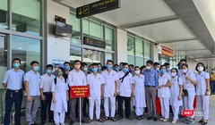 Đoàn bác sỹ tỉnh Phú Thọ đến Quảng Nam để hỗ trợ địa phương chống dịch COVID-19