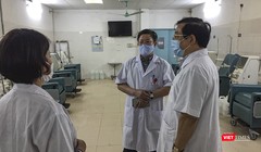 Đoàn kiểm tra số 1 của Bộ Y tế và Sở Y tế Hà Nội trong chuyến kiểm tra công tác chống dịch COVID-19 tại các bệnh viện chuyên khoa phổi, thận trên địa bàn TP.