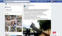 UBND phường Nại Hiên Đông (TP Đà Nẵng)  sử dụng facebook để đăng thông tin về việc bố trí 5 điểm tập kết cát, cấp miễn phí cho dân chằng chống bão số 5.