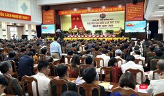 Quang cảnh phiên khai mạc Đại hội đại biểu tỉnh Quảng Nam lần thứ XXII (nhiệm kỳ 2020 - 2025) diễn ra sáng 12/10