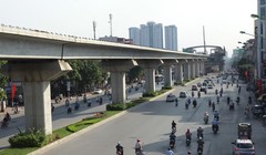 Dự án đường sắt Cát Linh - Hà Đông đang được khẩn trương triển khai.