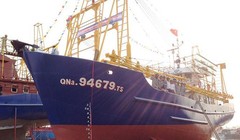 Tàu vỏ thép của ngư dân Trần Văn Liên.