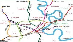 Sơ đồ các tuyến metro TP.HCM - Ảnh tư liệu