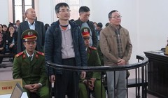 Tại phiên xét xử sáng 16/2, tất cả các bị cáo đều chối tội.