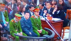 Bị cáo Hà Văn Thắm tại phiên tòa.