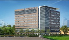 Phối cảnh của bệnh viện.