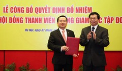 Ông Nguyễn Quốc Khánh trong một buổi lễ công bố quyết định bổ nhiệm chức vụ