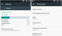 Chiếc Nexus 5X sau khi nâng cấp RAM thành công.