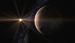 Mô phỏng siêu Trái Đất GJ 625 b đang quanh ngôi sao lùn GJ 625. Ảnh: Gabriel Pérez.