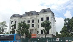 Dự án đầu tư xây dựng Tòa nhà Sông Nhuệ I do liên danh Công ty TNHH MTV đầu tư phát triển Thủy Lợi Sông Nhuệ và Công ty CP thương mại Ngôi nhà mới thực hiện - Ảnh: Q.V