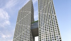 Phối cảnh Tòa tháp Thiên niên kỷ Hà Tây.