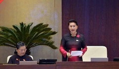 Chủ tịch Quốc hội Nguyễn Thị Kim Ngân đề nghị xem xét lại về quy định xử phạt người dân đi đổi 100 USD. Ảnh: Zing.vn