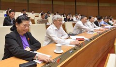 Với 91,55% tổng số đại biểu tán thành, Quốc hội chính thức thông qua Luật Bảo vệ bí mật Nhà nước/ Ảnh: VnExpress