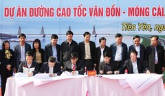 Tuyến cao tốc Vân Đồn - Móng cái có tổng chiều dài hơn 8okm/ Ảnh: baoquangninh.com.vn
