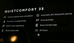 Cận cảnh tai nghe không dây Bose QuietComfort 35