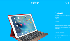case kiêm keyboard đèn nền LED cho iPad Pro