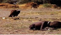 Bức ảnh về nạn đói ở Sudan năm 1993 của nhiếp ảnh gia  Kevin Carter gây tranh cãi trong nhiều năm