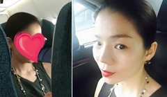 Hình ảnh Lệ Quyên trên Facebook của hành khách đi cùng đã được che mặt nhưng sau đó cư dân mạng đã nhanh chóng phát hiện ra.