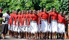 Trang phục duyệt binh của nam quân nhân Fiji - đảo quốc nằm ở Châu Đại Dương