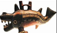 Mô hình cá voi sát thủ của người Peru (ảnh: Daily Mail)