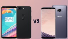 OnePlus 5T và Samsung Galaxy S8+. Nguồn: pocket-lint.com