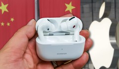 Tai nghe không dây cao cấp AirPods Pro của Apple được sản xuất bởi Luxshare, một công ty của Trung Quốc. Ảnh: Nikkei Asian Review