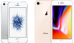 iPhone SE và iPhone 8 của Apple. Ảnh: Macrumors