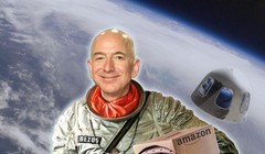 Ông chủ Amazon, Jeff Bezos tuyên bố sẽ bay vào vũ trụ. Ảnh: Market Watch