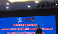 Ông Phan Lê Thành Long - Giám đốc Viện Kế toán Quản trị Công chứng Úc (CMA Australia) tại Việt Nam